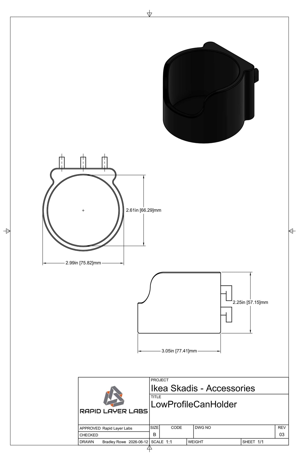 Low-Profile Can Holder